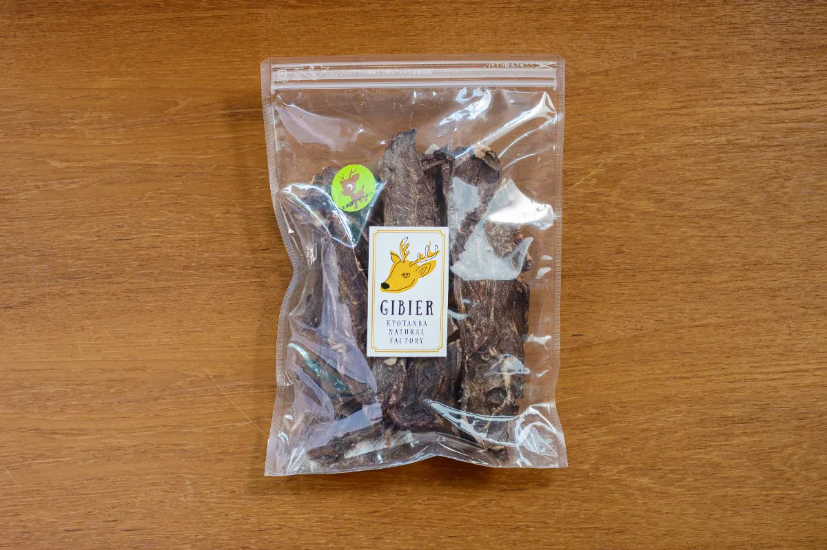 スネ肉分厚い鹿ドライジャーキー　ちょっと堅いよ150g