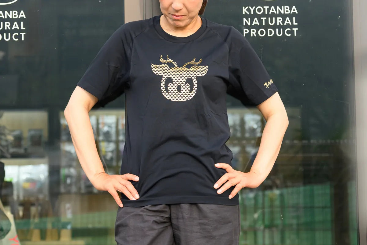 【予約販売】京丹波自然工房 オリジナルTシャツ《鹿》