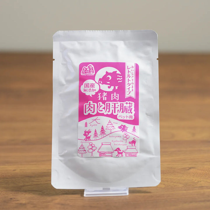 猪レトルト(肉と肝臓)　50グラム
