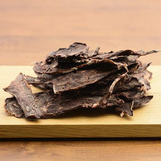 スネ肉分厚い鹿ドライジャーキー　ちょっと堅いよ150g