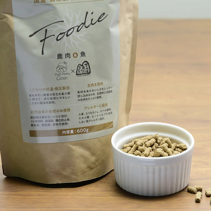 【定期便】プレゼント付き　Foodie　600g・鹿レトルトスープ２個